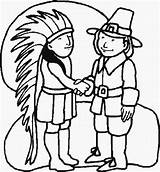 Coloring Thanksgiving Pages Native American Indian Kids Sheets Color Americans Pilgrims Posted Related Posts Print Turkey sketch template