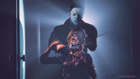 michael myers and laurie strode michael myers horror