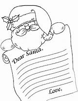 Santa Letter Coloring Template Dear Write Pages Form Letters Templates Printable Christmas Colouring Kids Sheets Children Gif Printables Thanksgiving Writing sketch template