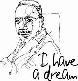 Luther Martin King Jr Coloring Mlk Dream Pages Clipart Clip Sheets Dr Drawing Speech Worksheet School Printable Worksheets Sheet Lesson sketch template