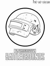 Coloring Color Pages Battlegrounds Pubg Print Playerunknown sketch template