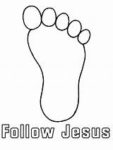 Follow Footsteps Footprint sketch template