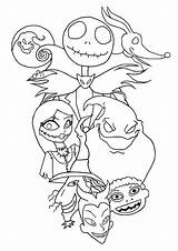 Coloring Halloween Pages Christmas Nightmare Before Jack Choose Board Little sketch template