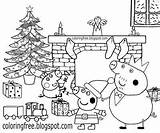Peppa Pig Coloringfree Paques Cartoons 123dessins sketch template
