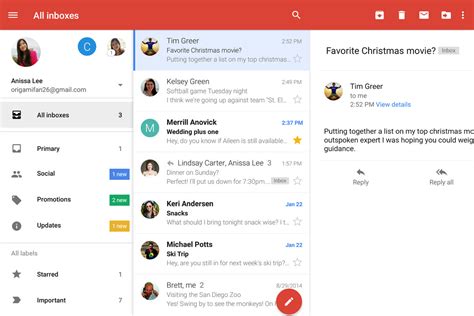 gmail  android finally   unified inbox  puts  email   place  verge