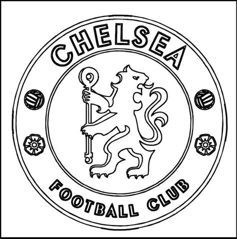 chelsea football club coloring  art football coloring pages