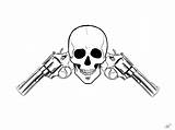 Skull Guns Drawings Clipart Drawing Library Deviantart Wallpaper Login sketch template