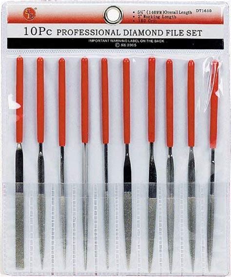 piece professional diamond file set fls discount supplies