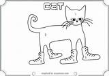 Cat Coloring Pete Pages Printable Shoes Splat Drawing Color Getcolorings Getdrawings Popular Comments sketch template
