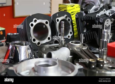 parts  motorcycle engine stock photo alamy