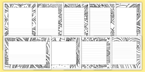 adult coloring mindfulness page borders teacher