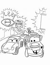 Coloring Mater Pages Cars Disney Kids Printable sketch template