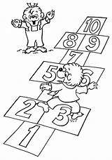 Coloring Pages Hopscotch Berenstain Bears Bear Color Kids Playing Clipart Count Learn Brother Sheets Sister Book Colouring Counts Activity Library sketch template