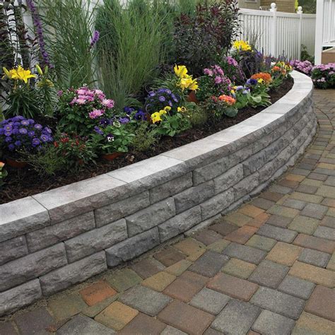 shop decor      riverstone wall block  lowes canada find