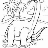 Apatosaurus Coloring Drawing Getcolorings Pages Color Getdrawings sketch template