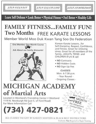 michigan academy  martial arts westland