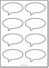 Bubbles Speech Blank Bubble Printable Template Templates Conversation Shapes Printables Shape Freeprintables Thought Word Classroom Planner Writing Labels Documents Offers sketch template