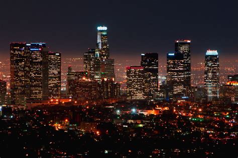 video captures las skyline  ultra high definition curbed la