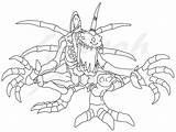 Digimon Greymon Skull Deviantart sketch template