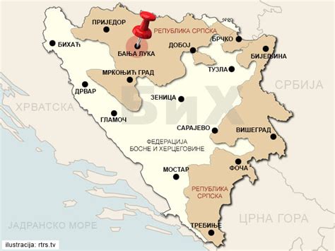 Karta Republike Srpske Gorje Karta