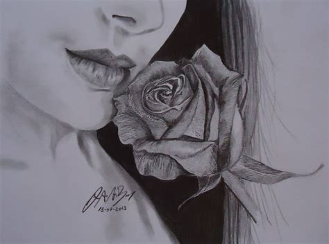 Imagenes Para Dibujar De Rosas A Lapiz Imagui