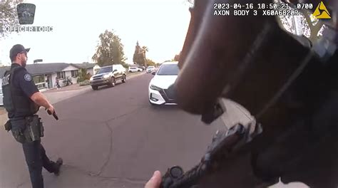 scottsdale pd release body cam footage   armed suspect upnitro