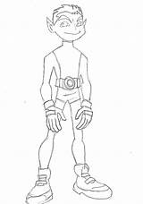 Beast Boy Coloring Pages Popular Deviantart Coloringhome sketch template