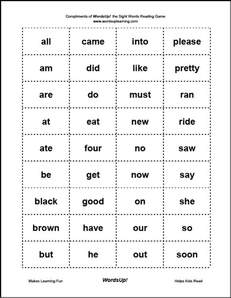 preschool sight words kindergarten sight words preschool sight