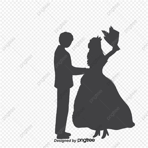 Wedding Silhouette Vector At Collection Of Wedding