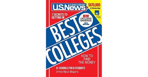 u s news best colleges 2013 by u s news and world report