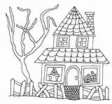House Coloring Pages Haunted Halloween Victorian Drawing Colouring Scary Para Casas Colorear Embrujadas Imagenes Spooky Kids Sheets Houses Con Printable sketch template