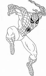 Spiderman Coloring Color Kids Print Pages Funny sketch template