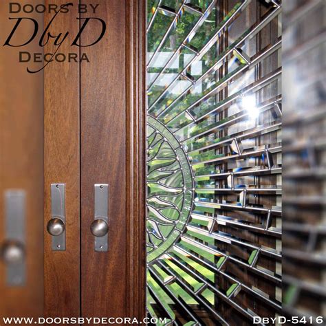 Custom Modern Leaded Glass Doors Solid Wood Entry Doors By Decora
