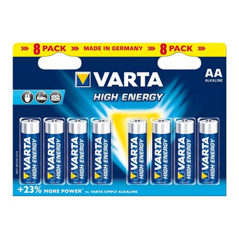 Varta High Energy Aa Doppel A Alkaline 1 5 Volt 1 5v Batterien 8 Pack