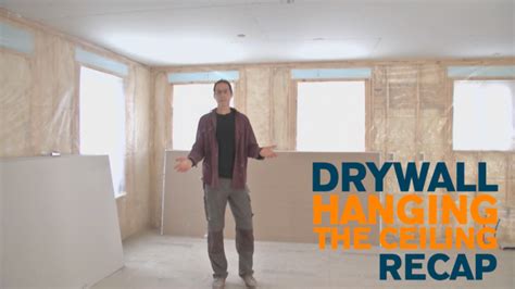 hang drywall   ceiling    fine homebuilding