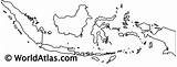 Outline Indonesia Map Worldatlas Asia Template Country Print Reproduced sketch template