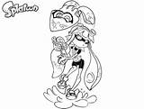Splatoon Coloring Pages Inkling Girl Cute Printable Color Sheets Kids Squid Print Board Printables Girls Inklings Comments Template Choose Open sketch template