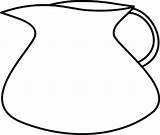 Jug Pitcher Clipart Water Clip Outline Blank Bottle Cliparts Measuring Clker Transparent Online Library Find Domain Public Shared Clipartbest Large sketch template