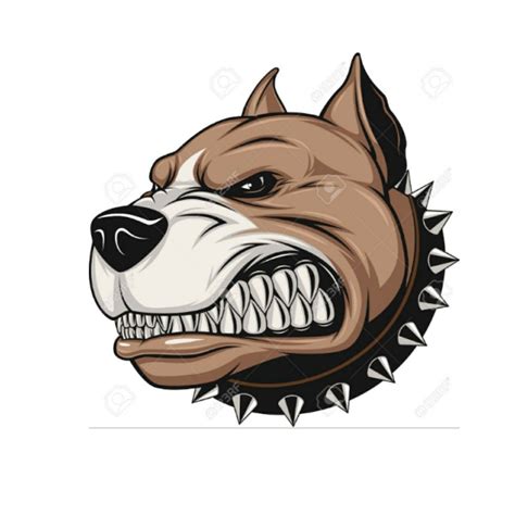 growling dog illustration design art images svg