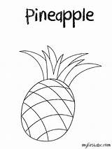Pineapple Coloring Pages Clipart Popular Adults Library Template Line sketch template