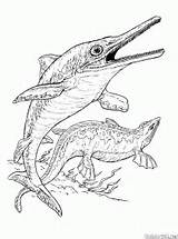 Colorkid Plesiossauro Ichthyosaur sketch template