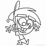 Timmy Fairly Oddparents Cosmo Wanda Odd Parents sketch template