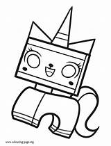 Coloring Lego Unikitty Movie Unicorn Pages Colouring Printable Character Characters sketch template