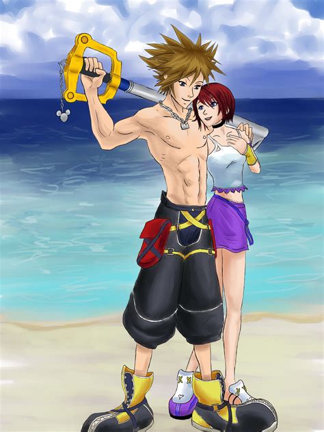 Commission Buff Sora And Kairi By R Legend On Deviantart