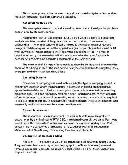 research instruments  thesis writing