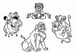 Lion King Characters Coloring Timon Pages Getcolorings Getdrawings sketch template
