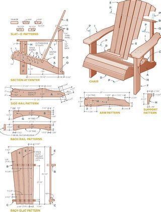 chaise adirondack en  plans de meubles projets de mobilier table  chaises en bois