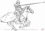 Knight Coloring Horse Drawing Pages Draw Medieval Dark Step Rider Printable Supercoloring Sketch Knights Horses Batman Tutorials Drawings Sheets Click sketch template