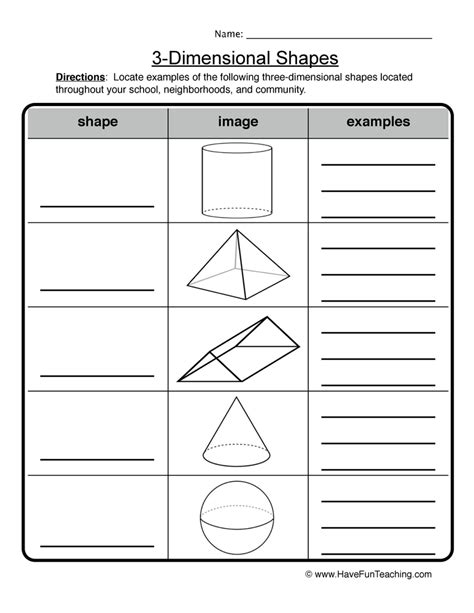 Plane And Solid Figures Worksheets 1st Grade Geometry