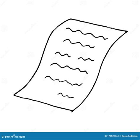 paper  sheet bent object design doodle hand drawn cartoon vector